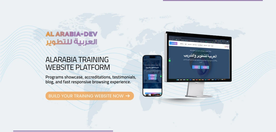 Alarabia: Professional Training Company Website