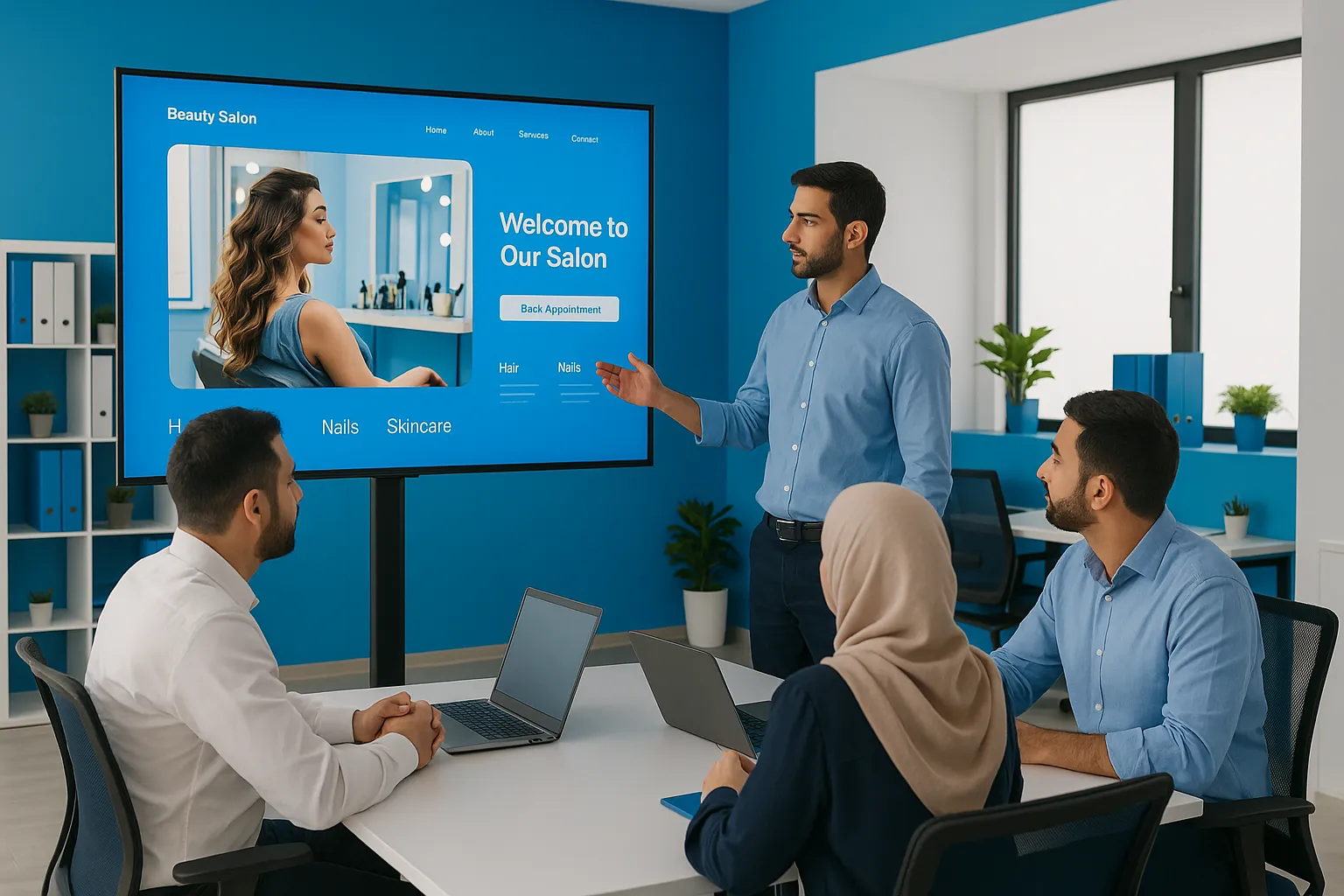 دليل تصميم مواقع صالونات التجميل في الأردن: بناء هويتكِ الرقمية وتفعيل نظام حجز ذكي لزيادة الزبائن