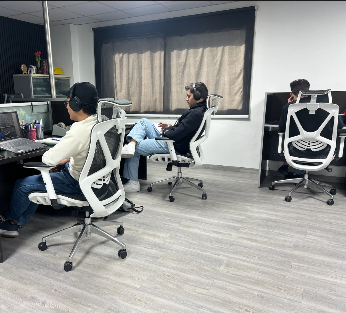 Modern office workspace